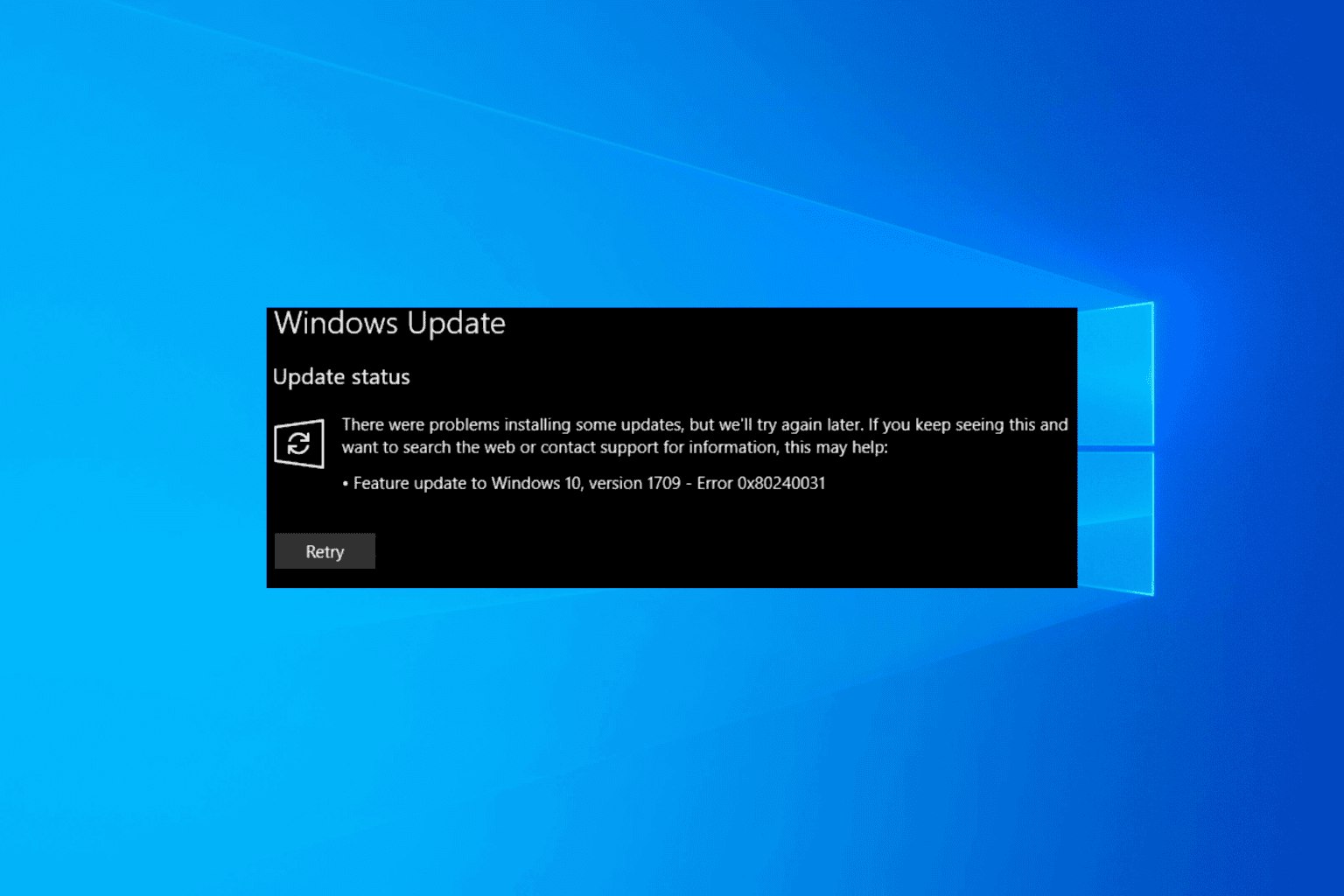 Windows Update Error 0x80240031